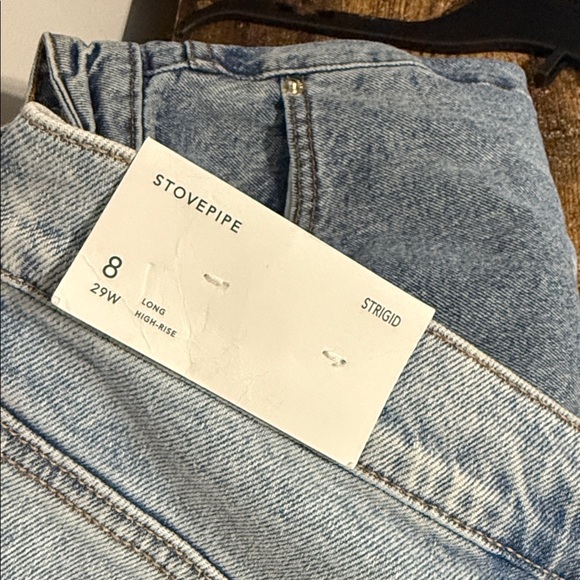 American Eagle AE Strigid Ripped High-Waisted Stovepipe Jeans NWT - Picture 8 of 10